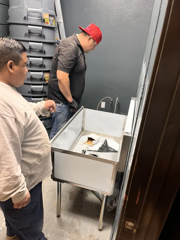Commercial plumbing and sink installation in Battlefield
